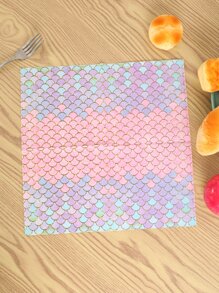 20入組魚鱗圖案一次性餐巾