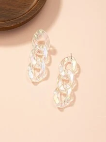 鐳射鏈條設計耳墜