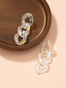 鐳射鏈條設計耳墜