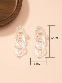 鐳射鏈條設計耳墜