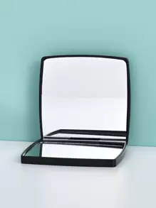 可折叠口袋化妆镜，1个装，方形双面迷你化妆镜，桌面镜，便携式旅行镜，适合女性和女孩，送给妈妈、妻子、姐妹、少女、朋友的礼物，客厅、卧室、浴室家居装饰，旅行用品，婚礼、派对、生日礼物，送给爸爸妈妈、好朋友、老师的礼物，新年礼物，配饰，趣味礼物，化妆，便宜，梳妆台，卧室，化妆配件，镜子，化妆镜，迷你镜，便携镜，小镜子，手持镜，便宜，圣诞礼物，化妆工具，便宜货，圣诞礼物 - 黑色 - 查看 4