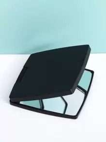 可折叠口袋化妆镜，1个装，方形双面迷你化妆镜，桌面镜，便携式旅行镜，适合女性和女孩，送给妈妈、妻子、姐妹、少女、朋友的礼物，客厅、卧室、浴室家居装饰，旅行用品，婚礼、派对、生日礼物，送给爸爸妈妈、好朋友、老师的礼物，新年礼物，配饰，趣味礼物，化妆，便宜，梳妆台，卧室，化妆配件，镜子，化妆镜，迷你镜，便携镜，小镜子，手持镜，便宜，圣诞礼物，化妆工具，便宜货，圣诞礼物 - 黑色 - 查看 5