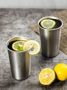 1 pieza Taza de acero inoxidable - Plateado - Ver 2