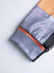 Manfinity 男士撞色袋鼠口袋抽繩連帽衫和運動褲 - 彩色 - 查看 3