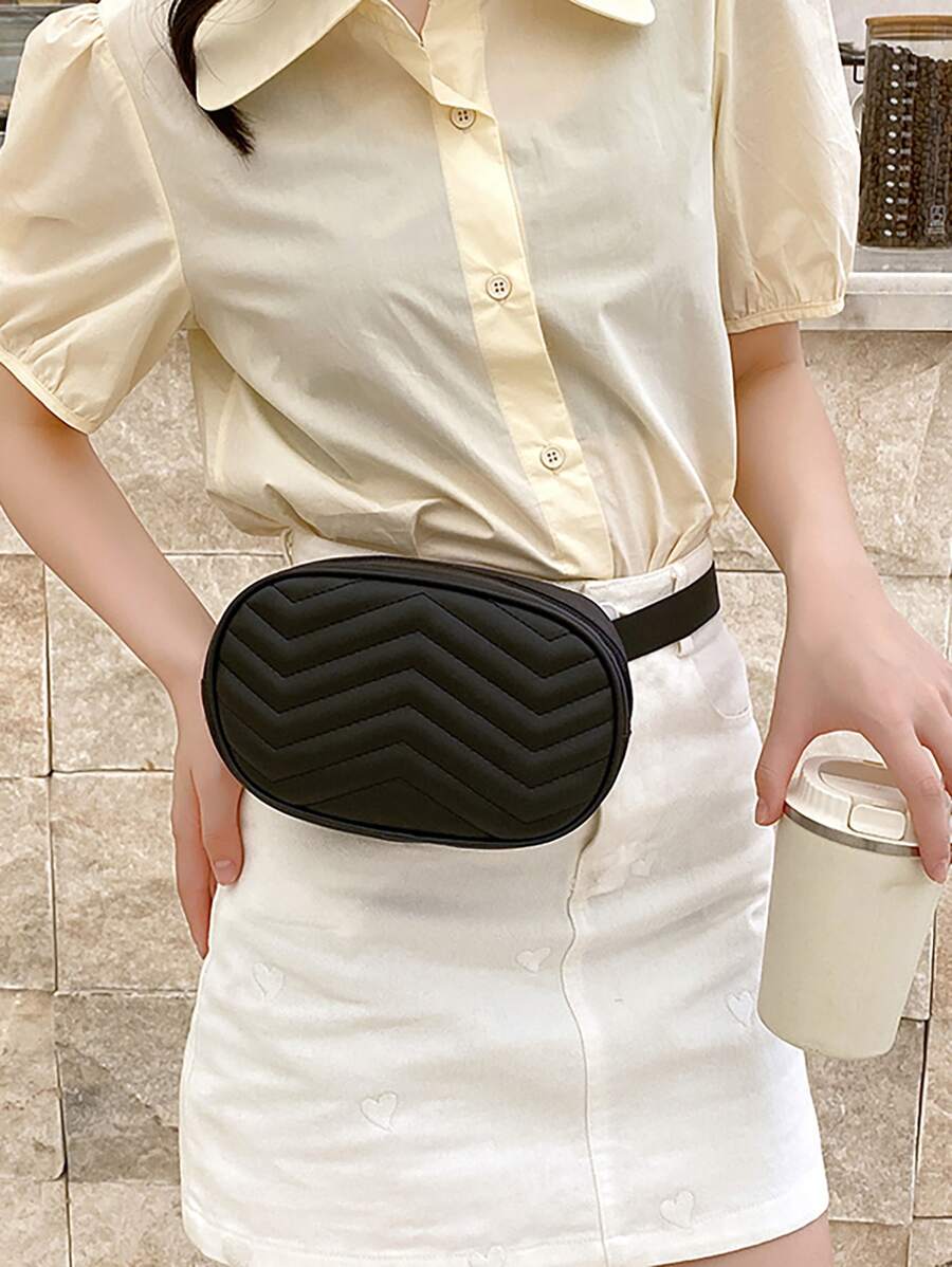 Mini Chevron Belt Bag