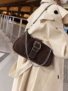 Chi tiết đường khâu Khóa & Trang trí chuỗi Cái túi - Cà phê nâu - Xem 2