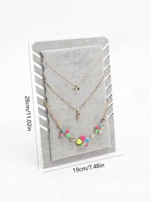 1 pièce Présentoir à colliers simple, cadeau pour la Saint-Valentin et la rentrée scolaire
