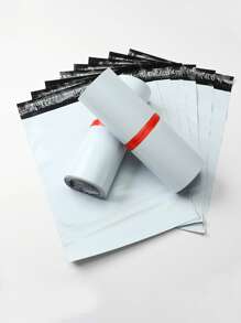 10pcs Portable Self-sealing Packing Bags, Waterproof And Thick Express Packaging Bags, Gift Dustproof Bags, Logistics Packaging And Storage Bags, Anti-explosion Clothing Shipping Bags - Black and White - View 1