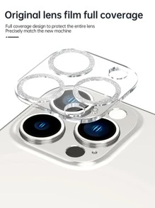 2 片強化鏡頭保護膜相容於 iPhone 15/15Pro/15Plus/15Promax - 銀色 - 查看 3