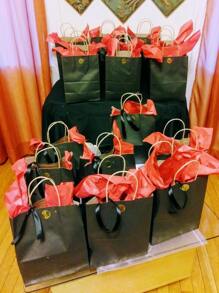 5pcs/10pcs/20pcs Solid Multifunction Gift Bag, White Paper Storage Bag For Party Valentine Day,White Kraft Paper Carrier Bags, Fashionable Packaging Solution, Gift Wrapping, Reusable Shopping, Party Decor, Craft Project Bags - Suitable For Small Businesses, Baking Gifts, Souvenirs, And Wedding Decorations, Christmas - Black - View 6