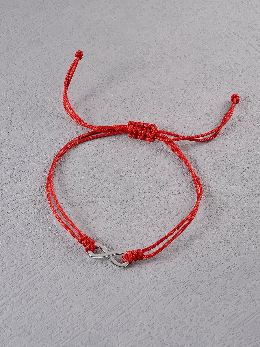 Pulsera trenzada infinito símbolo - Multicolor - Ver 1