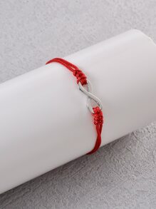 Pulsera trenzada infinito símbolo - Multicolor - Ver 4