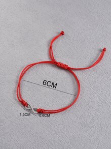 Pulsera trenzada infinito símbolo - Multicolor - Ver 5