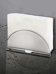 1入組透明半圓形形狀餐巾架 - 無色 - 查看 1