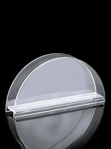 1入組透明半圓形形狀餐巾架 - 無色 - 查看 2