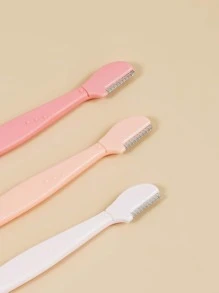 Dao Cạo Lông Mày Tay Cầm Thẳng Dụng Cụ Trang Điểm, 3 Dao Cạo Lông Cơ Thể, Dao Cạo Lông Mày Sắc Nét, Dao Cạo Lông Mày - Nhiều màu - Xem 2