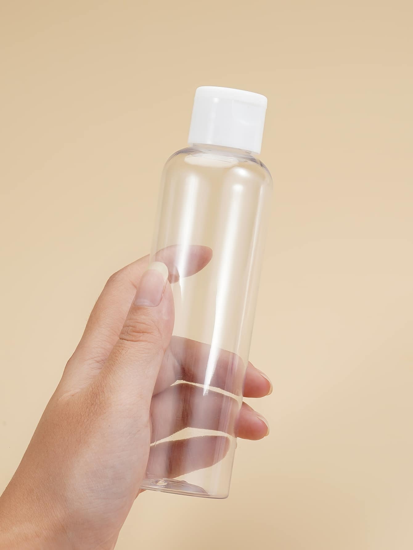 1个150毫升旅行装可重复灌装按压瓶 - 防漏可重复使用化妆品容器，适用于卸妆液、爽肤水、卸甲油、保湿霜等。便携式美容分装瓶 - 無色 - 查看 1