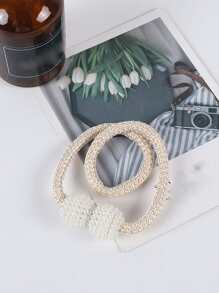 2pcs Pearl Plastic Buckle Window Curtain Tieback - Champagne - View 4