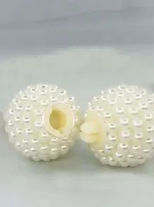 2pcs Faux Pearl Decor Curtain Tiebacks Gifts Birthday Graduation - Gold - View 6