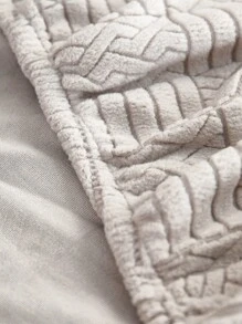 1入組格紋圖案有彈性沙發座套 - 淺灰色 - 查看 6