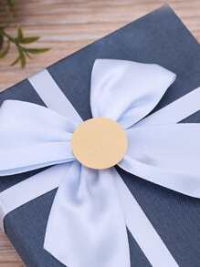 1卷素色禮物貼紙 - 卡其色 - 查看 2