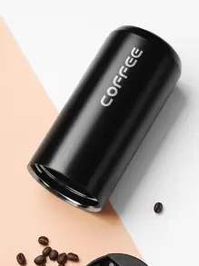 1pc Letter Graphic Insulated Tumbler Back To School - Black - View 3