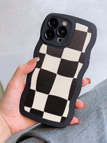 Funda para móvil con patrón de cuadros - Multicolor - Ver 1