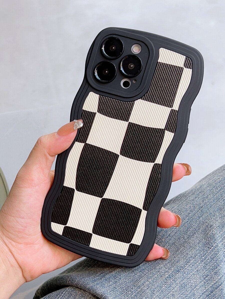 Funda para móvil con patrón de cuadros - Multicolor - Ver 1