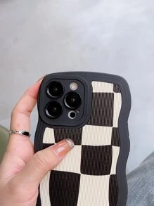 Funda para móvil con patrón de cuadros - Multicolor - Ver 3