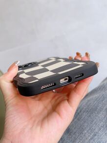 Funda para móvil con patrón de cuadros - Multicolor - Ver 4