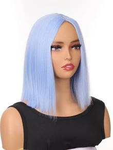 Peluca sintética corto recto - Azul - Ver 3