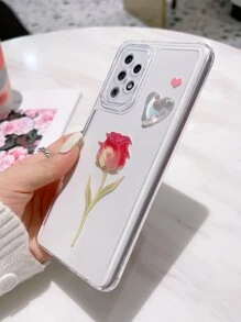 玫瑰樣式透明手機殼 - 彩色 - 查看 4