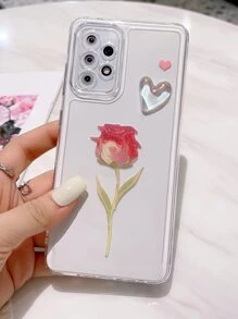 玫瑰樣式透明手機殼 - 彩色 - 查看 5