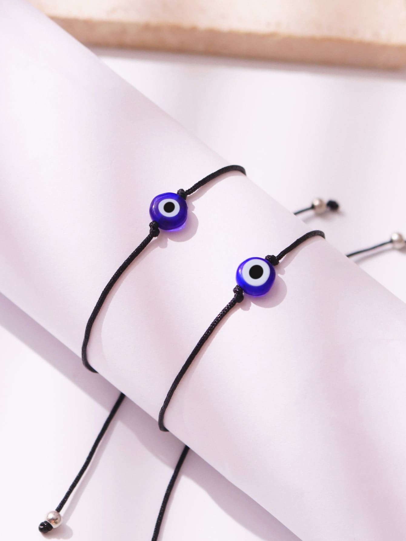 2pcs Evil Eye Decor Bracelet - Royal Blue - View 1
