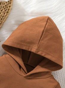 Baby Girl Sun Embroidery Sweatshirt - Brown - View 4