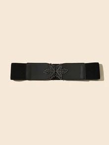 Đai khóa đối xứng hình lá - màu đen - Xem 2