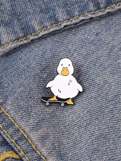 Cartoon Duck Decor Brooch