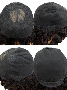 Silk Base Straight Bob 180% 16 Inch Natural Black Color Bangs Wig Human Hair Full Machine Made Silky Daily Use For Beginners - Natural Black - View 6