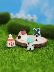 4 piezas Adorno casa jardín - Multicolor - Ver 2