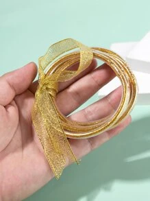 5 piezas Niñas redondo Brazalete Conjunto