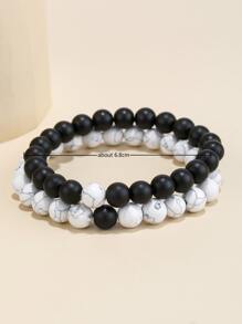 2 cái Vòng tay Nam cườm - Nhiều màu - Xem 3