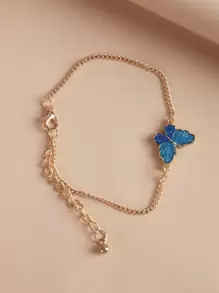 蝴蝶細節手鐲 - 金黃色 - 查看 1