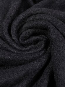 1pc Women's Winter Warm Multicolor Cape With Hooded Short Plush Lining, Suitable For Air-conditioned Room, Outdoor Activities, Travel, Parties And Festivals Dressing - Black - View 3