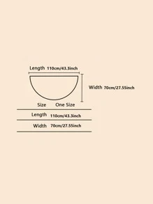 一件加厚保暖的披肩，带有飘逸的领子 - 卡其色 - 查看 7