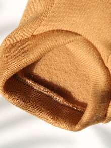 1pc Letter Graphic Pet Sweater - Khaki - View 5