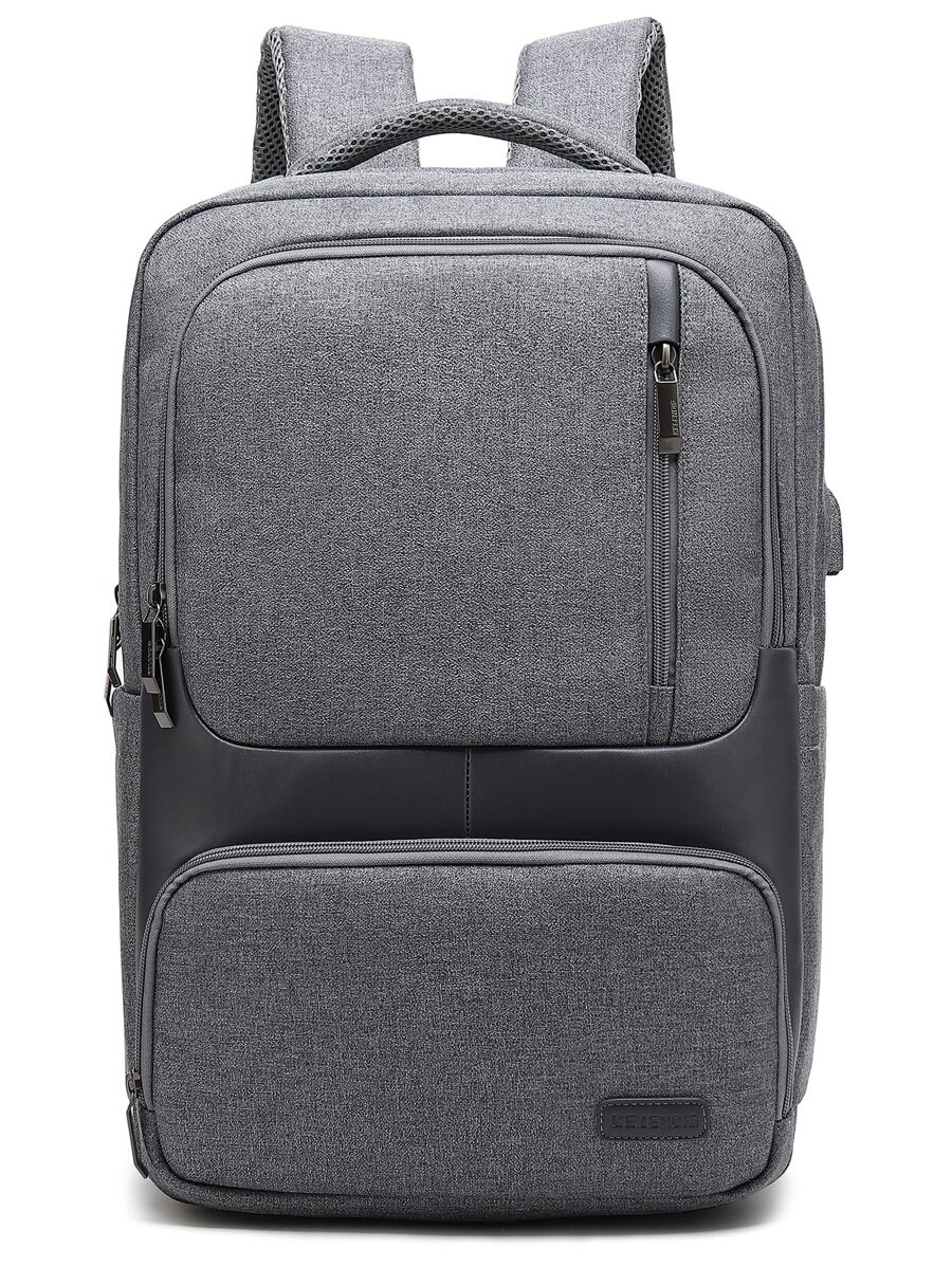 KELENDIS Ba lô Nam Lá thư Có thể điều chỉnh được - Xám - Xem 1