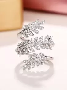 1 PC Elegant Cubic Zirconia Ring For Women For Valentine's Day Gift Wedding Engagement Anniversary Party Jewelry - Silver - View 2
