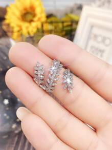 1 PC Elegant Cubic Zirconia Ring For Women For Valentine's Day Gift Wedding Engagement Anniversary Party Jewelry - Silver - View 3