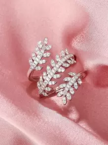 1 PC Elegant Cubic Zirconia Ring For Women For Valentine's Day Gift Wedding Engagement Anniversary Party Jewelry - Silver - View 8