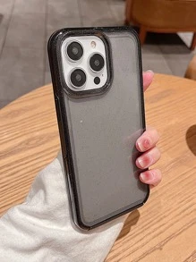 撞色框透明手機殼相容於 iPhone 15/15Pro/15Plus/15Promax - 黑色 - 查看 2